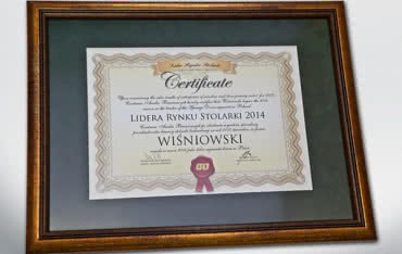 WIŚNIOWSKI Liderem Rynku Stolarki 2014