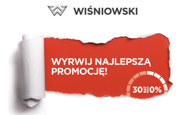 Niższe ceny i korzystne raty produktów firmy Wiśniowski