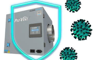 Oczyszczacz Pro-Vent Clean R w walce z koronawirusem